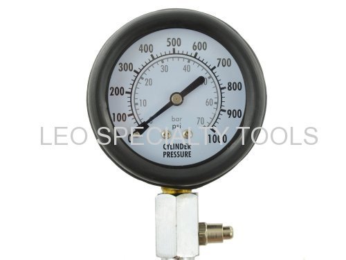 La compresión del motor diesel del cilindro 0-1000psi presión Tester gauge kit