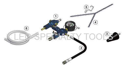 Sistema de refrigeracion al vacio 4pcs de purga y recarga de refrigerante nuevo kit