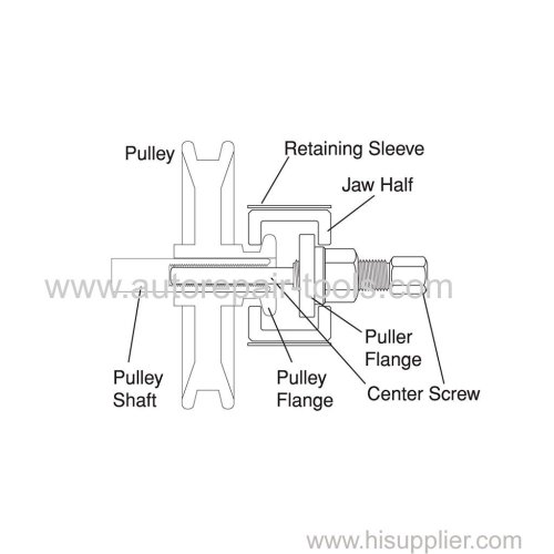 Bomba de direccion asistida Puller remover / instalador