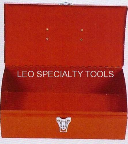 Refinamiento Portable Steel Flat Top Rojo caja de herramientas