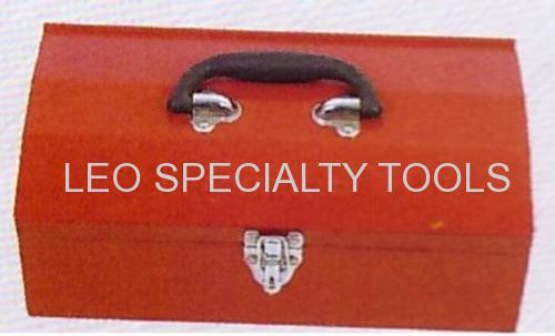 Refinamiento Portable Steel Flat Top Rojo caja de herramientas